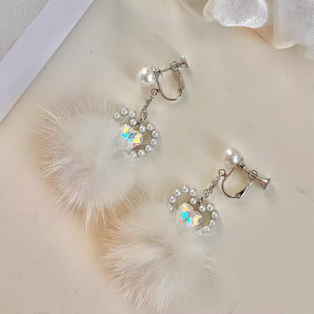 2種／ハートファーピアス・イヤリング ・65835 | sucrier ( シュクリエ