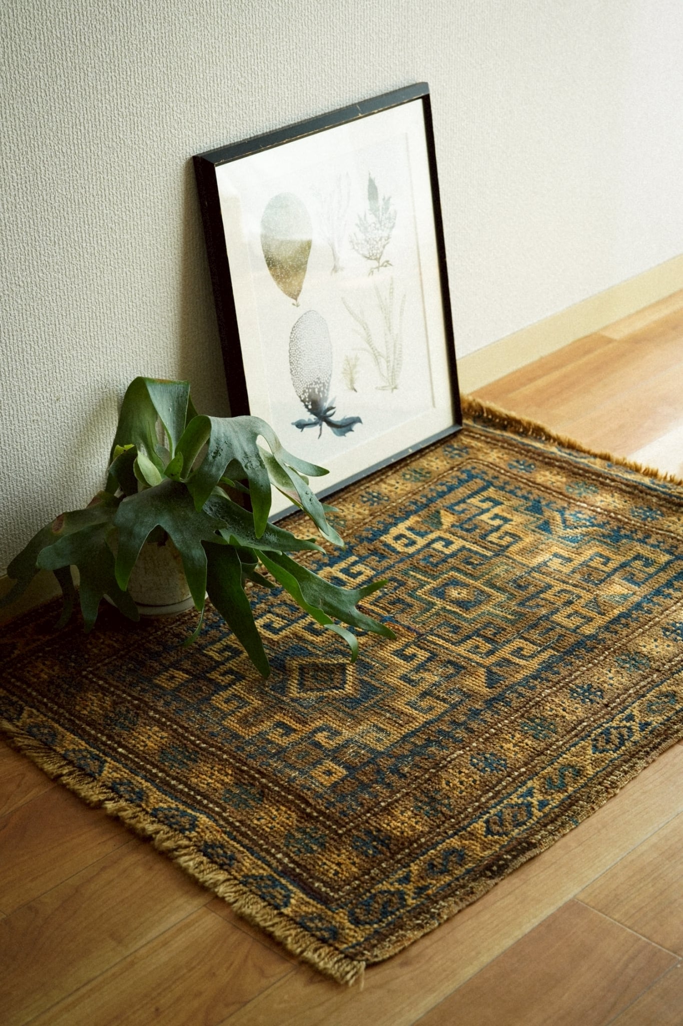 1802- Semi Antique Baluch rug