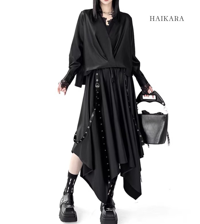 サイドボタン＆ベルトストラップ・イレギュラーヘム・セットアップ