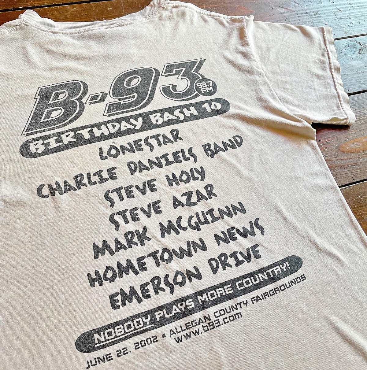 00s Fm 93 7 B 93 Birthday Bash 10 Ink Print T Shirt Rassic 00s Fm 93 7 B 93 Birthday Bash 10 Ink Print T Shirt Rassic