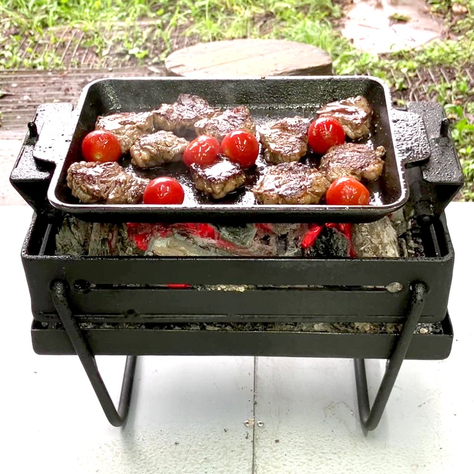 レトロ キャンプバーベキューセット ゴっツイBBQセット】ソロキャンプ バーベキューセット バーベキュー