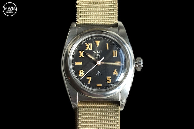 WMT WATCHES Mil-W15 Aged with Khaki Broad Arrow Strap