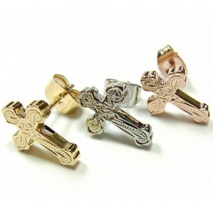 Hawaiian jewelry Cross Earrings  (ges8135)