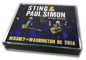 NEW PAUL SIMON & STING  - ON STAGE TOGETHER : HERSHEY + WASHINGTON DC 2014 　4CDR 　Free Shipping