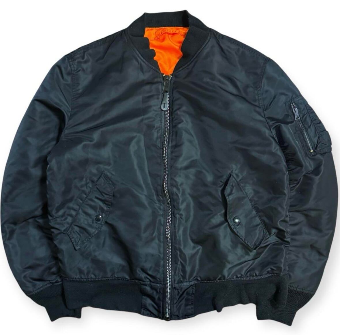 稀少 M-TALL ALPHA INDUSTRIES MA-1 フライトジャケット ブラック 藤原