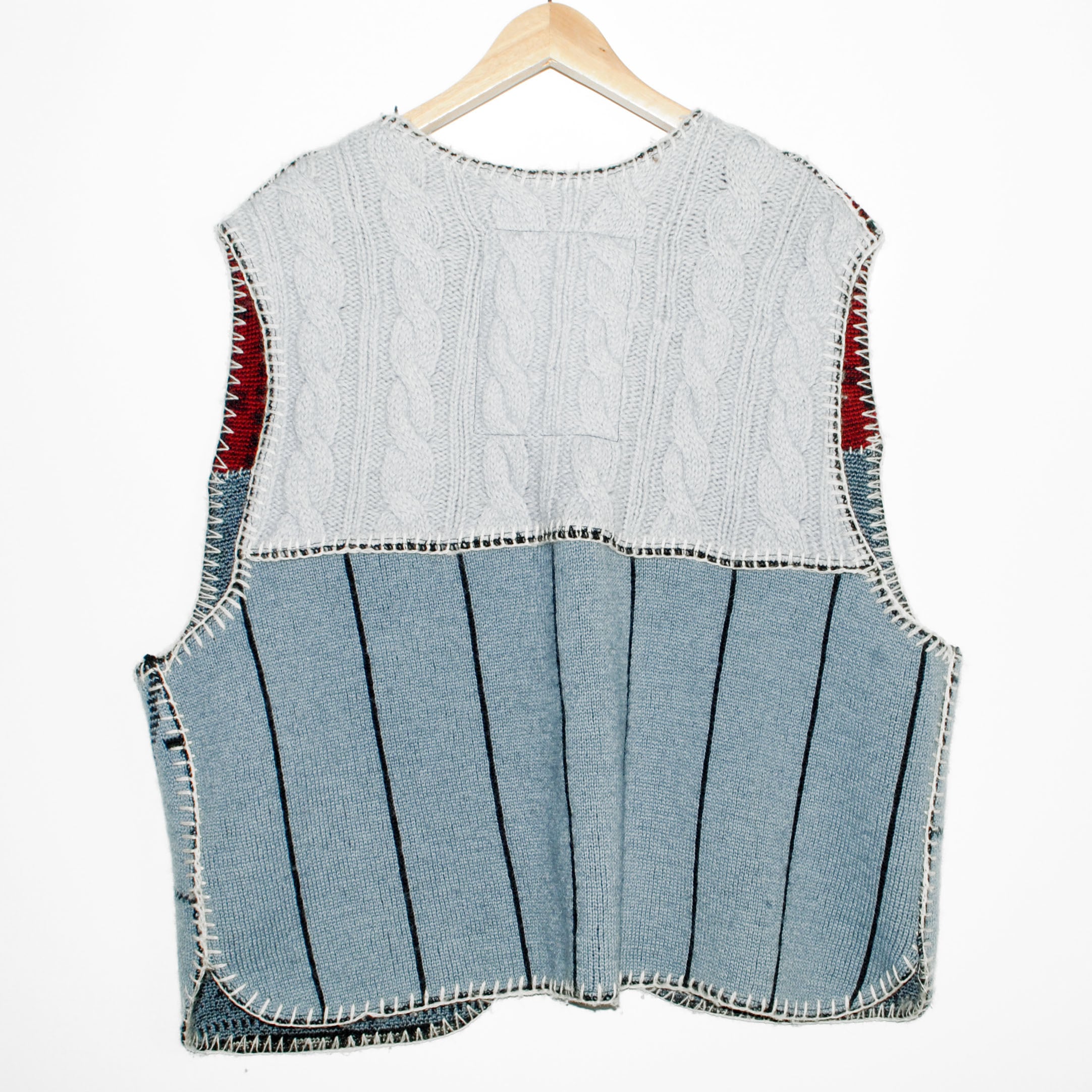 G-FORCE』 90s vintage panel knitted Vest | excube.e_shop