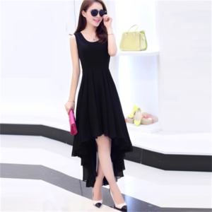 【送料無料】 ドレス ロングドレス ワンピース 衣装 3色 パーティドレス カラードレス ロング マキシ ミモレ ノースリーブ　 Uネック ラウンドネック Aライン フレア アシンメトリー リボン 透け感 ファスナー 薄手生地 エレガント 可愛い 大人可愛い きれいめ シンプル カジュアル シック コンサバ 華やか 大人 上品 おしゃれ お洒落 こなれ感 高見え 高級感 フェミニン 無地 春 夏 20代 30代 40代 レディース 女性 デート お呼ばれ 結婚式 二次会 パーティ 演奏会 ファッション