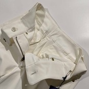 タグ付き 未使用品 レリアン CARA O CRUZ キャラオクルス ホワイト ストレッチ スラックスパンツ サイズ 7 /レディース