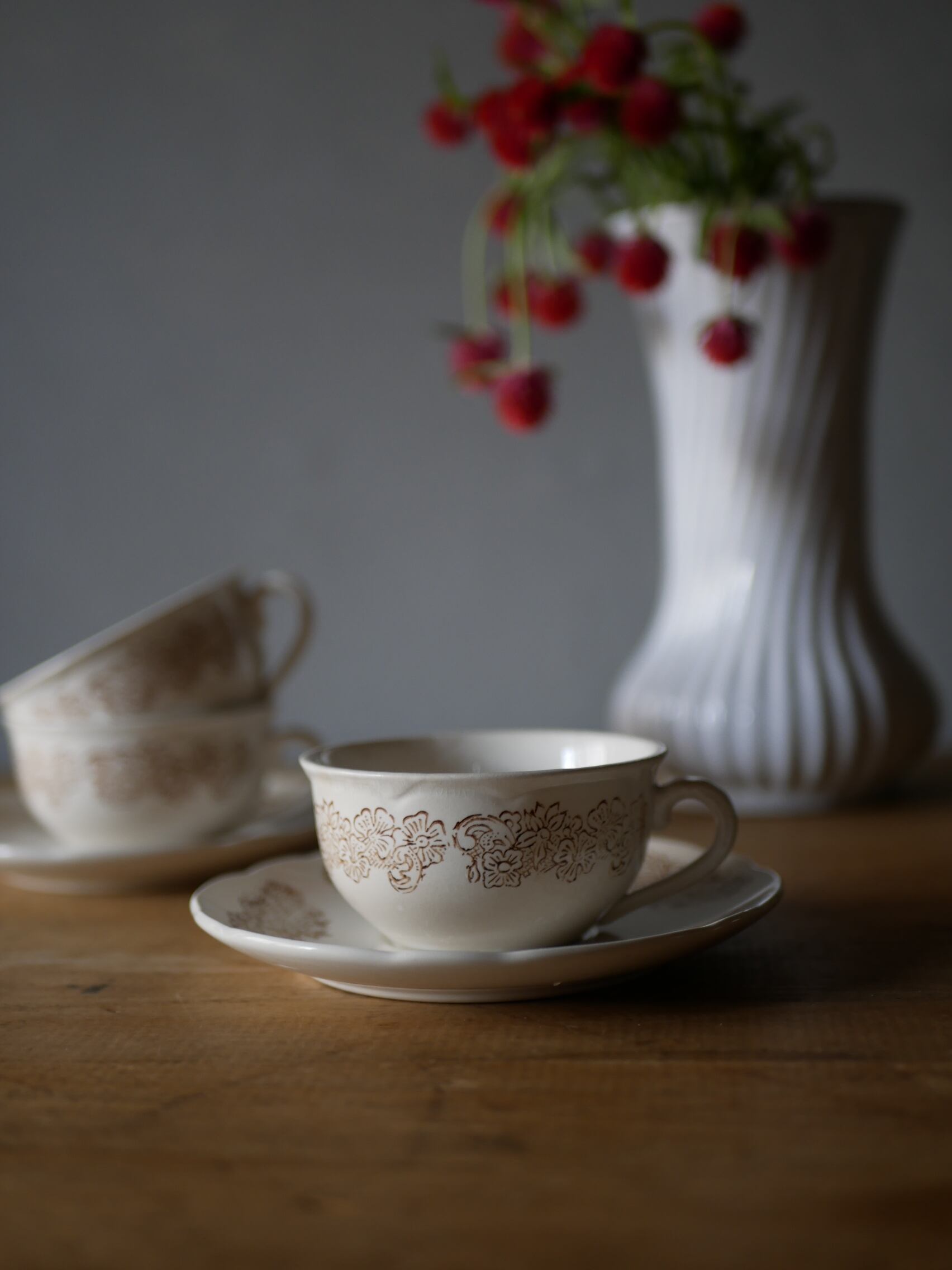 サルグミンヌ カップ&ソーサー フランスヴィンテージ ブロカントのある生活