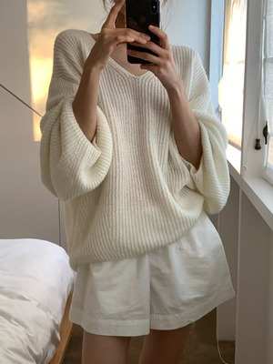 (予約) ounce / Mohair V Hachi Knit