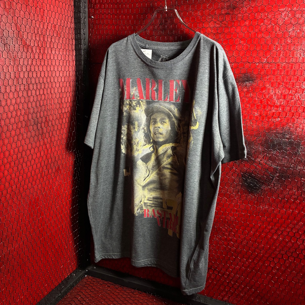 Bob Marley グラフィックTシャツ　グレー　オーバーサイズ　ボブマーリー