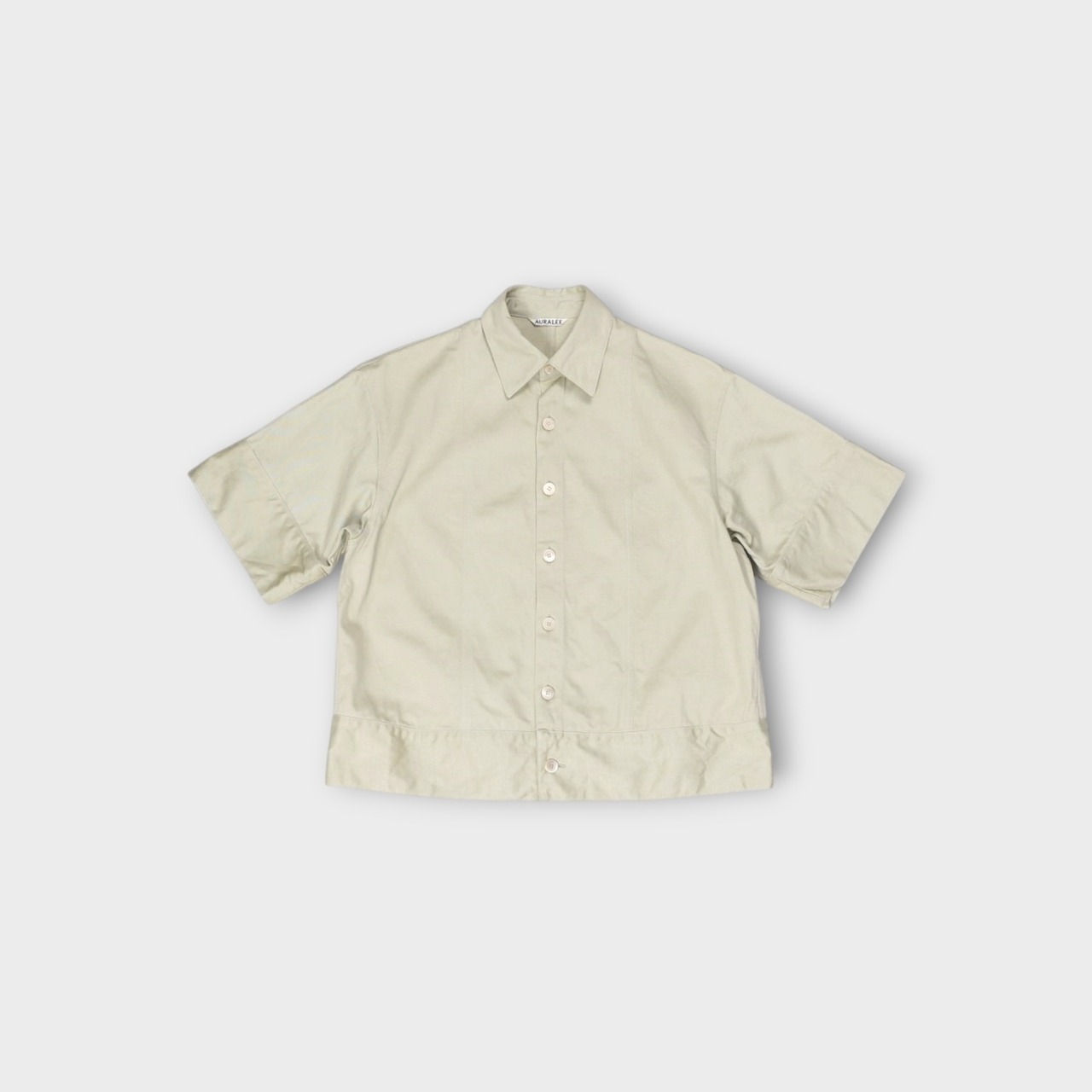 AURALEE【FINX LIGHT CHINO HALF SLEEVED SHIRTS】