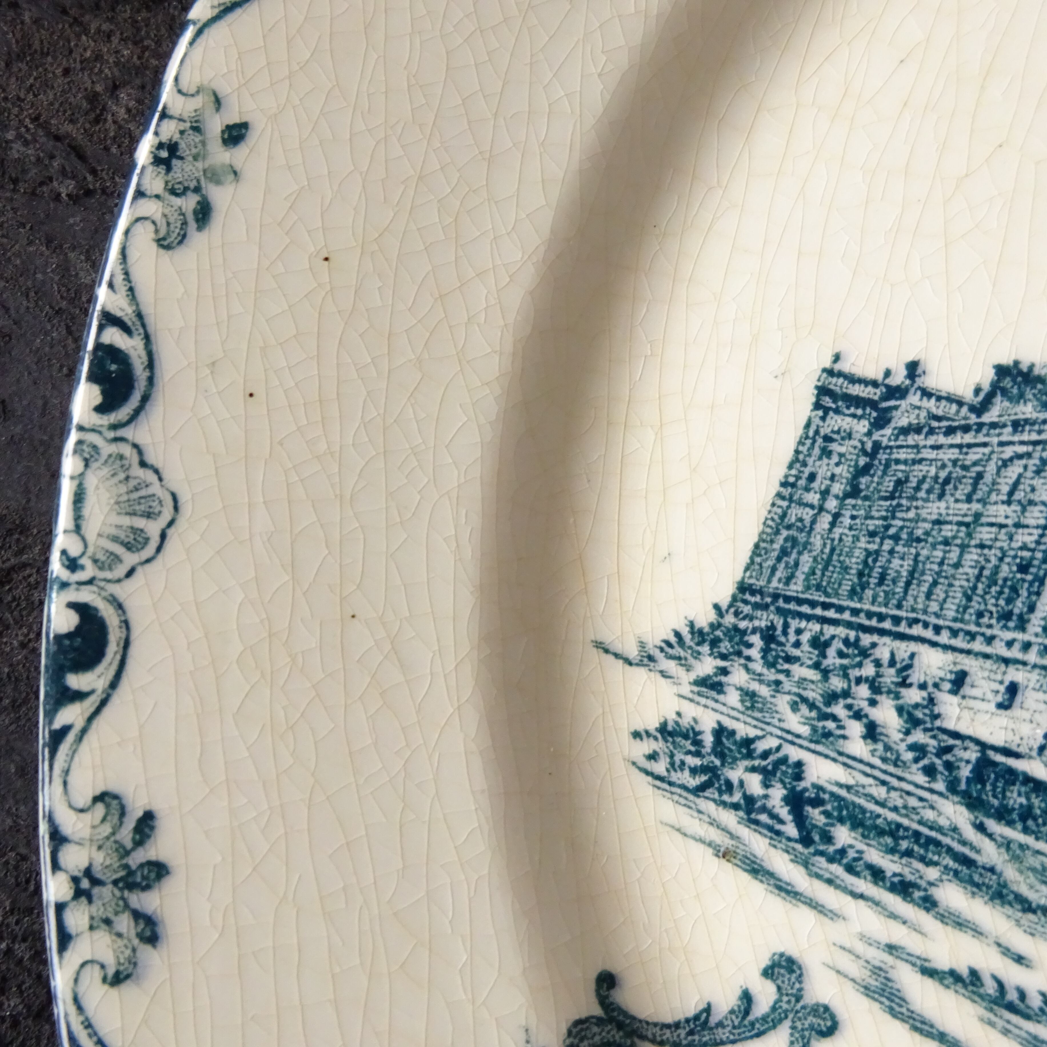 ☆TERRE DE FER Cleirefontaine modèle CHATEAUX 《CHATEAU DE ST GERMAIN》 assiette plate