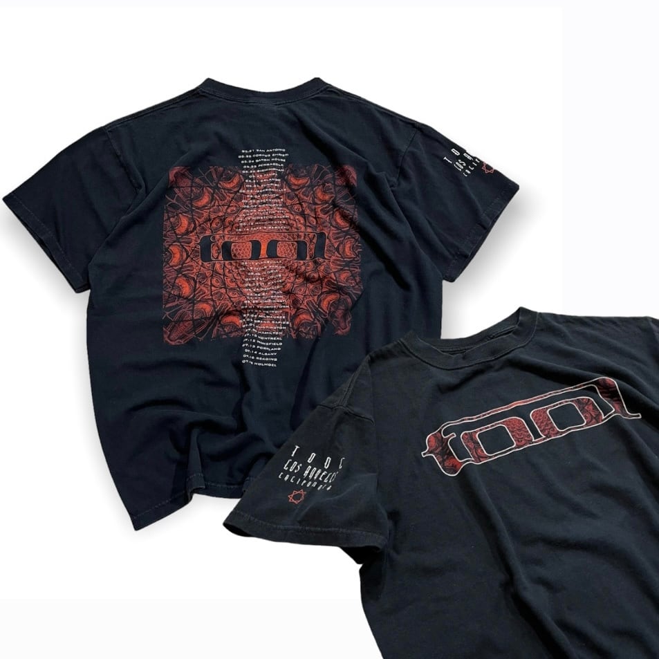 90s TOOL 心臓 プリント バンド Tシャツ