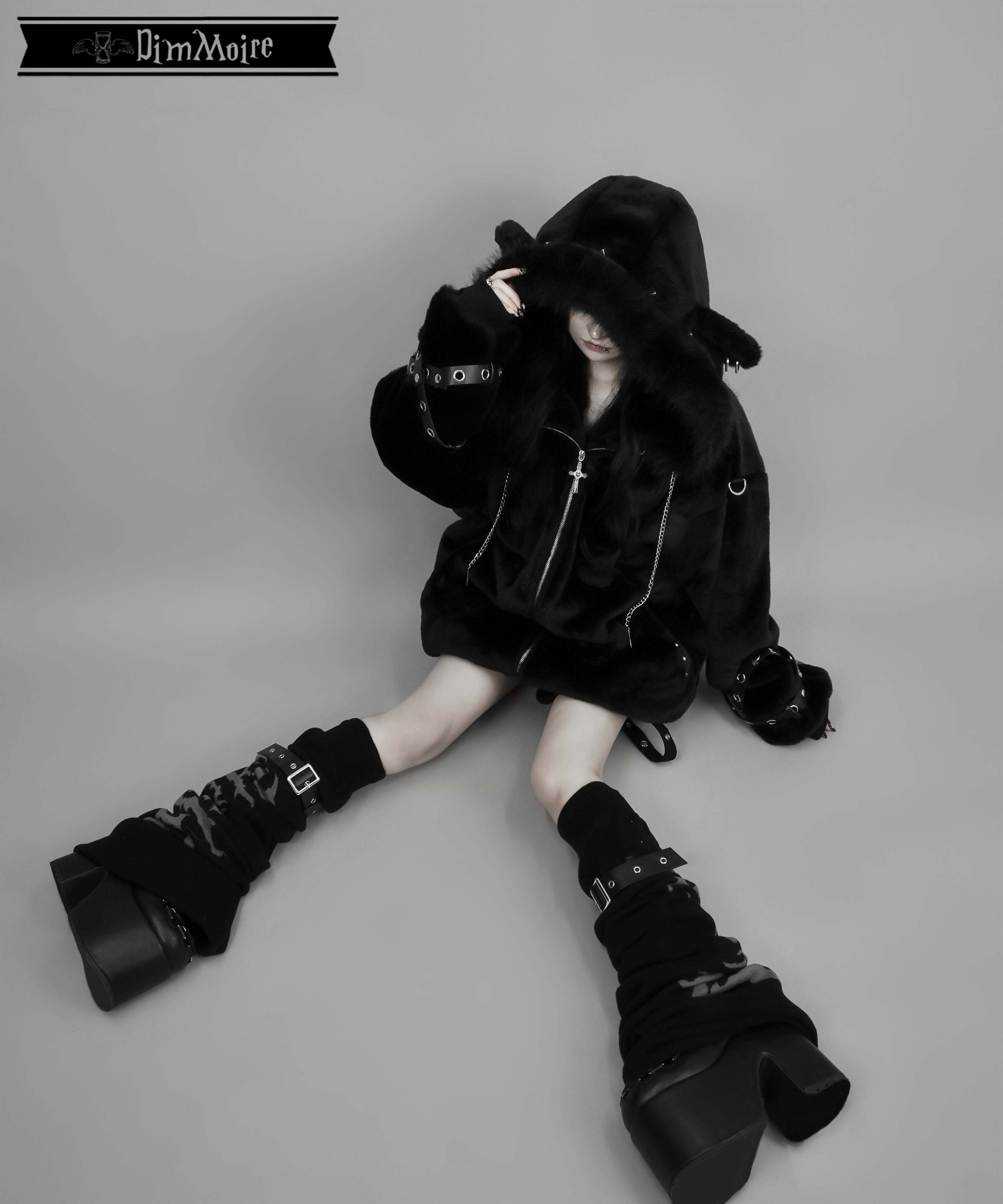 BABY SHEEPファーパーカーII【Black】 | DimMoire - ジャケット・アウター BABY SHEEPファーパーカーII【Black】 | DimMoire - ジャケット・アウター
