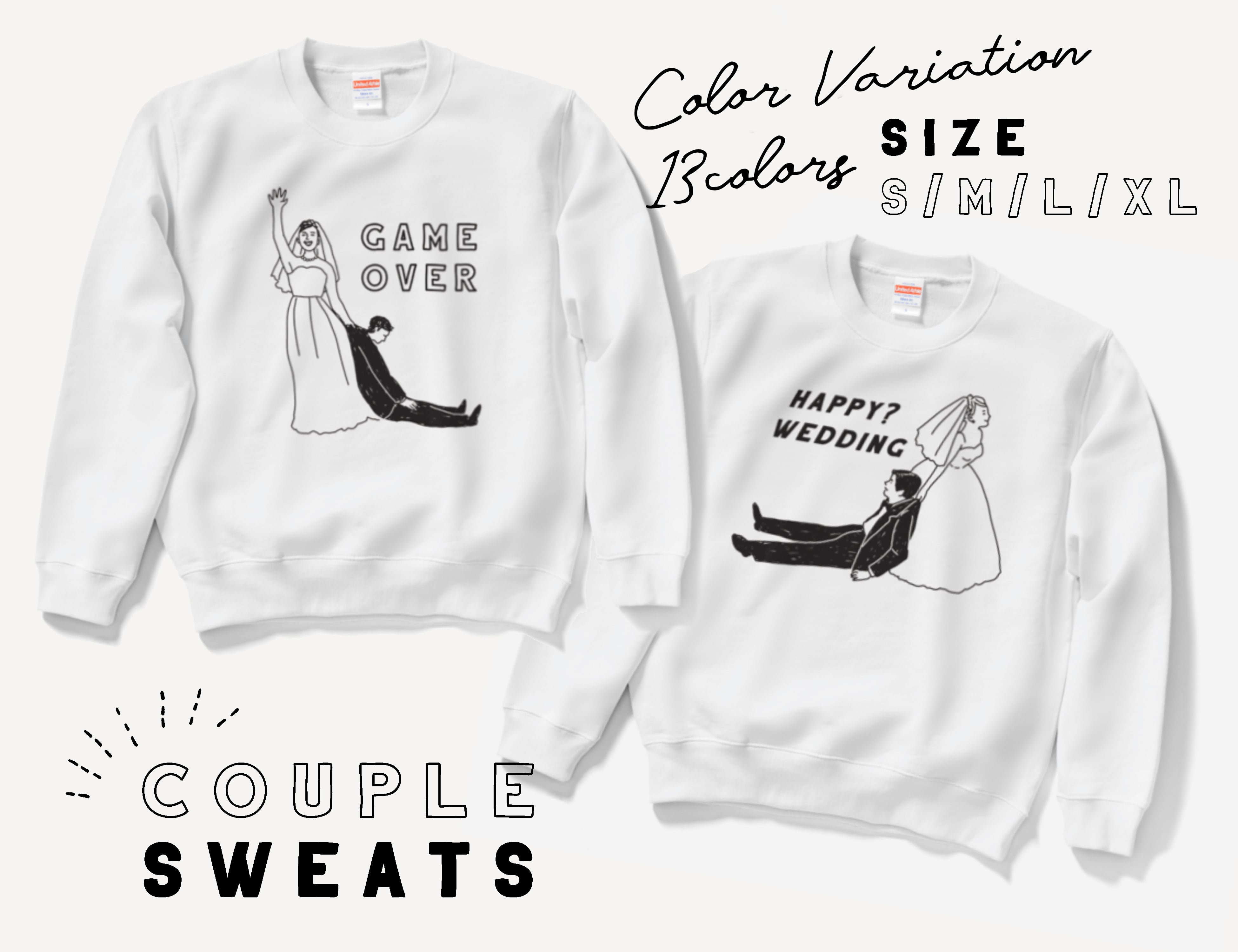 送料無料】大人のペア Tシャツ │ 結婚 ウェディング 新郎新婦 | DIY