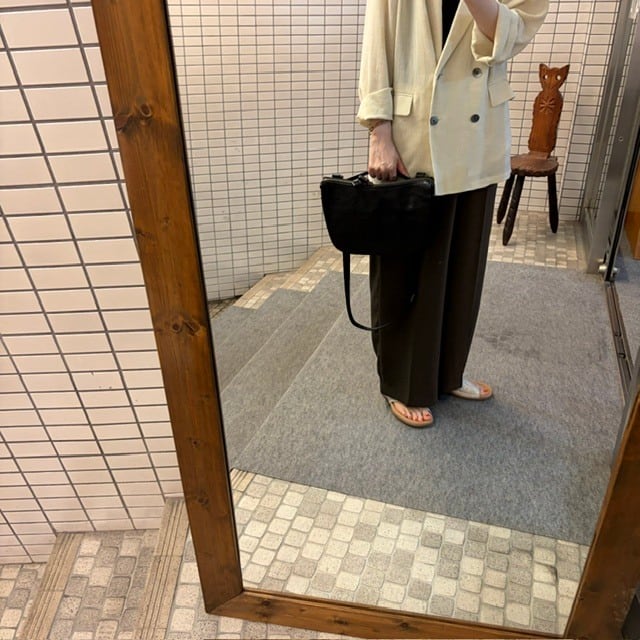 B.stuff ナイロンコンビショルダーバッグ