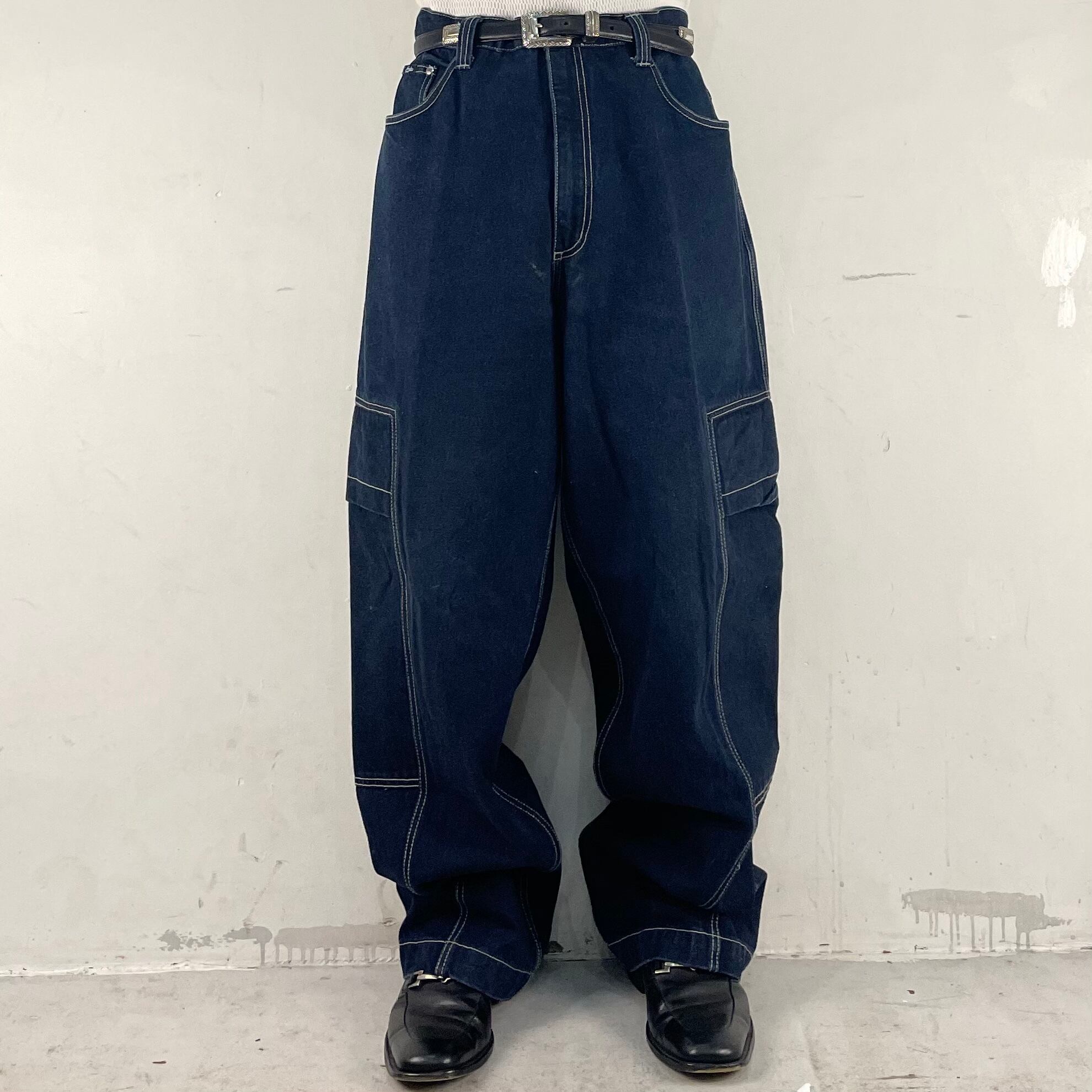 BIG SIDE POCKET BAGGY DENIM