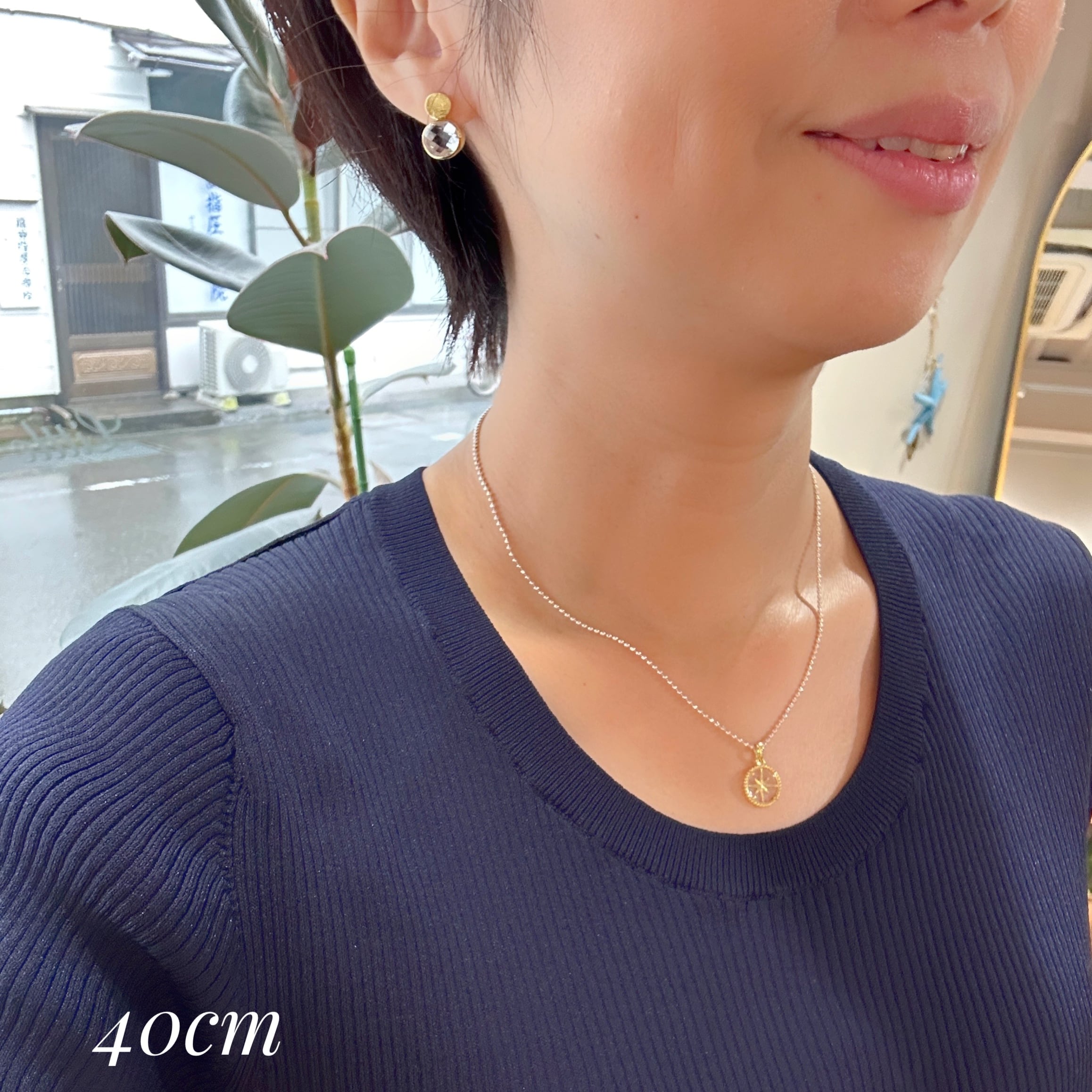 Gold Coating クリスタル スター コンパス ペンダント | 【公式通販