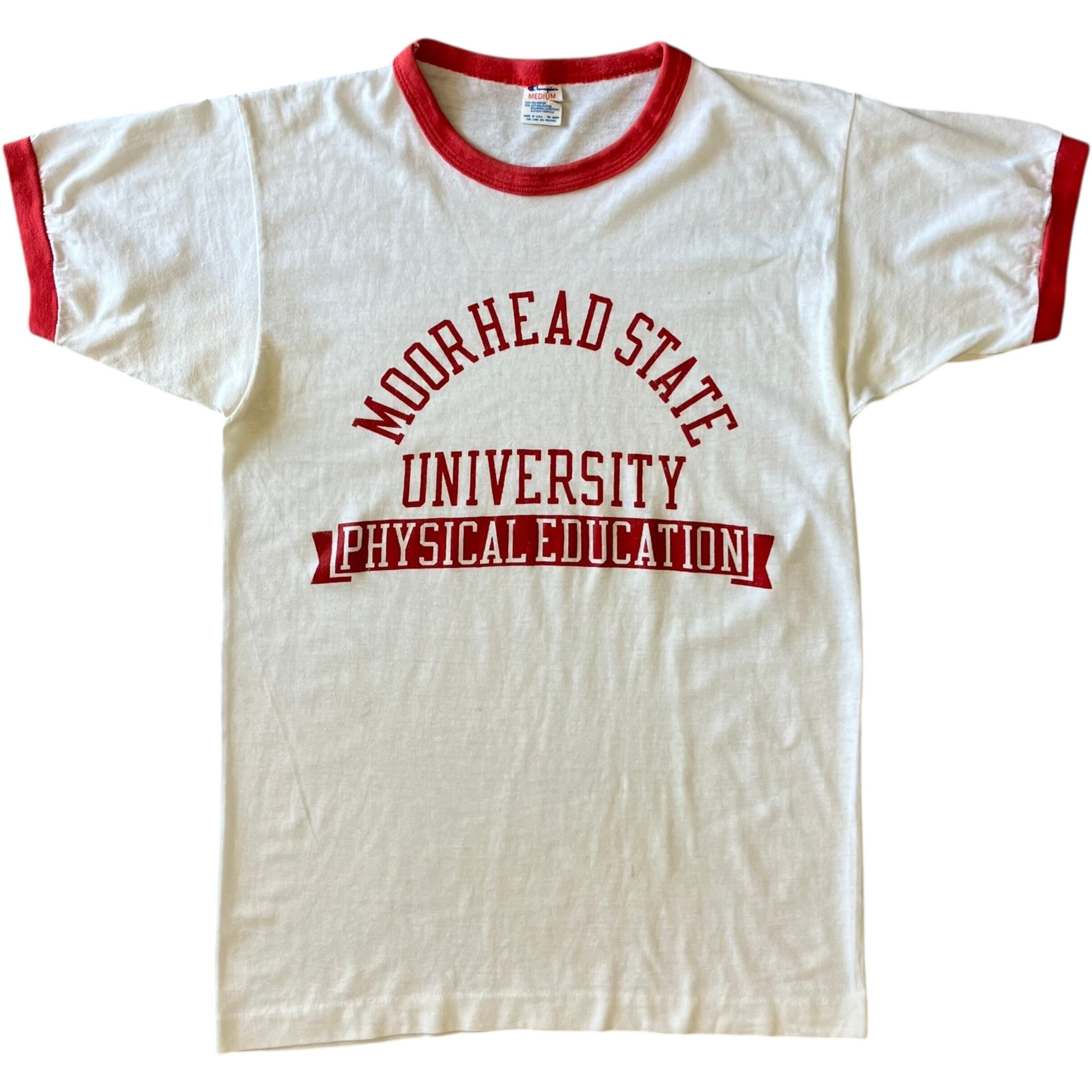 Champion 80s リンガーTee カレッジ ラバープリント M No.2230