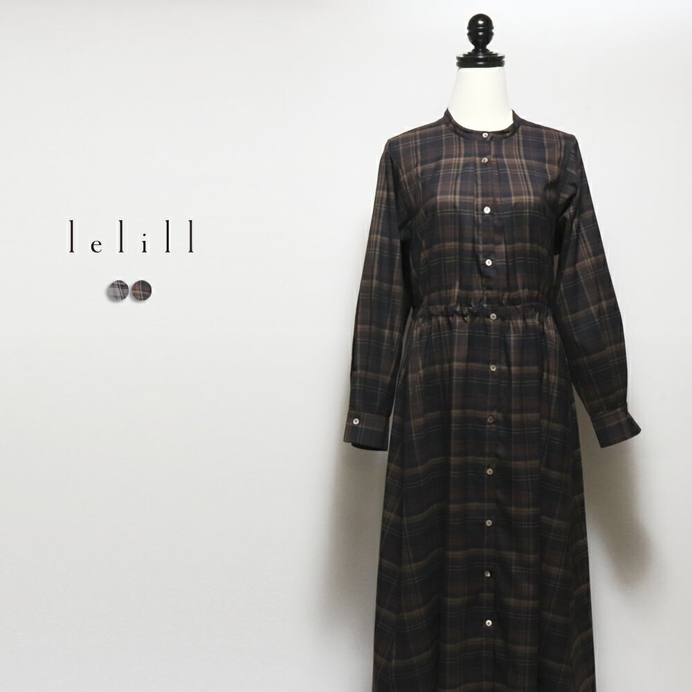 lelill(レリル) バックタックワンピース