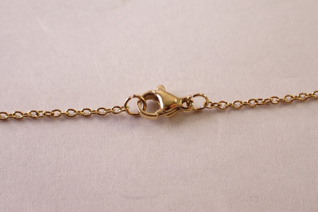 ピーチムーンストーンネックレス　0.72ct [D12‐165]