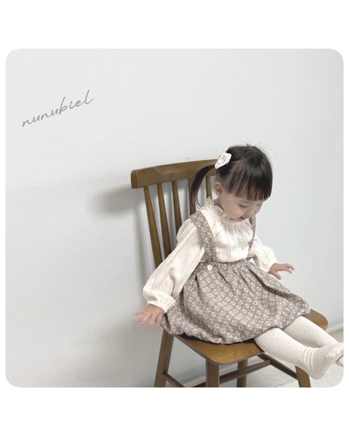 残り1点 即納⌇120cm ローズ バルーン サスペンダー スカート nunubiel