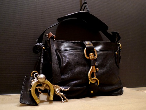 レア美品★Chloe クロエ ケララ レザー トート ハンド バッグ 黒★