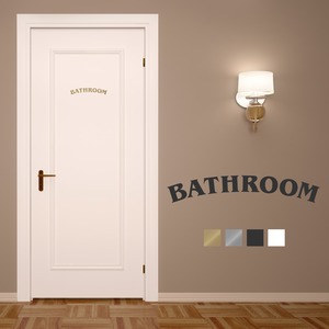 BATHROOM DOOR STICKER（レトロアーチ シリーズ）