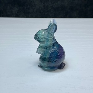 送料込み☆24.フローライトうさぎ・インテリア