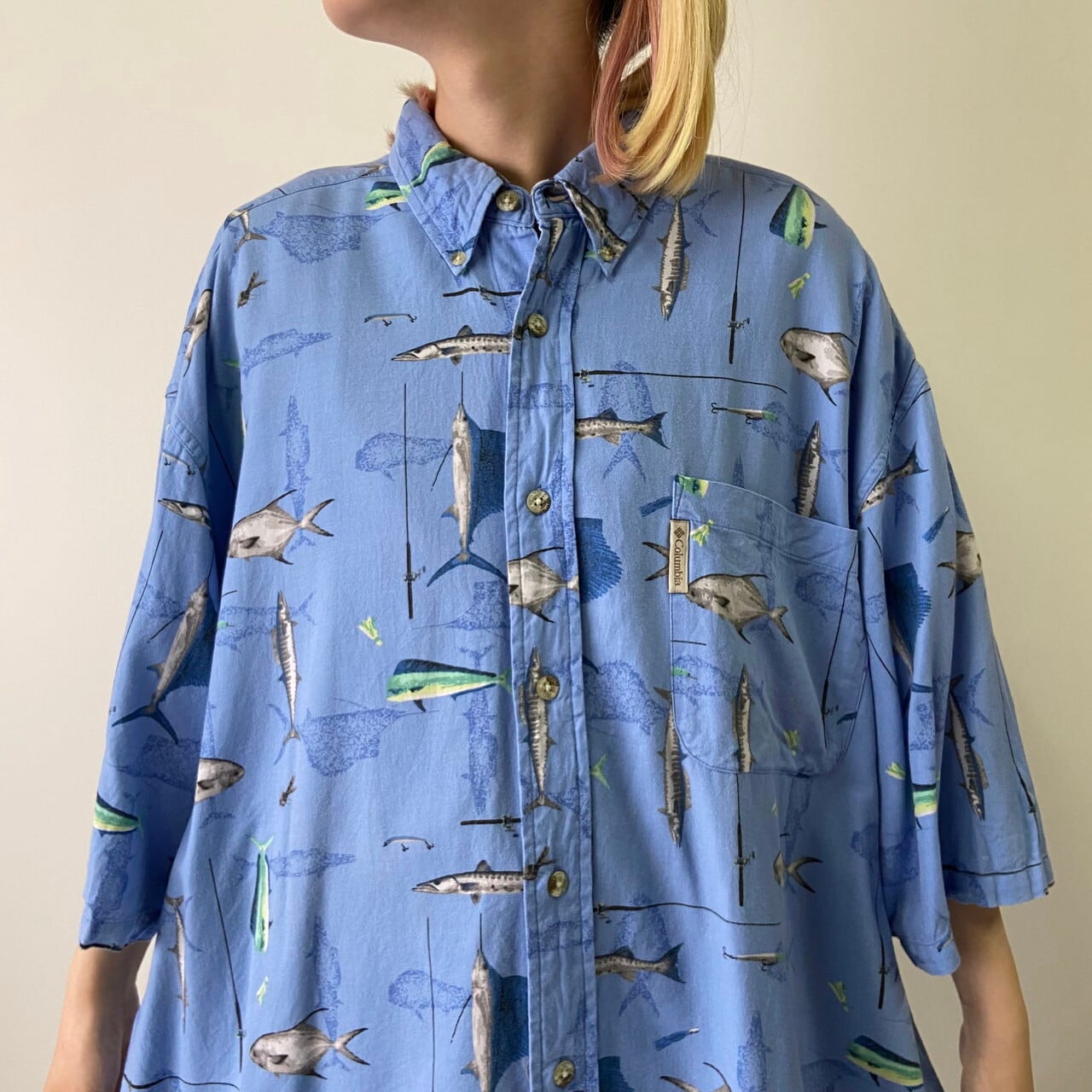 ビッグサイズ 00年代 Columbia コロンビア 半袖 魚柄 フィッシング柄 総柄シャツ メンズ2xl相当 古着 00s ビンテージ ヴィンテージ ライトブルー 水色 大きいサイズ 半袖シャツ Ss27 50 Cave 古着屋 公式 古着通販サイト ビッグサイズ 00年代 Columbia コロンビア 半袖 魚柄 フィッシング柄 総柄シャツ メンズ2xl相当 古着 00s ビンテージ ヴィンテージ ライトブルー 水色 大きいサイズ 半袖シャツ Ss27 50 Cave 古着屋 公式 古着通販サイト