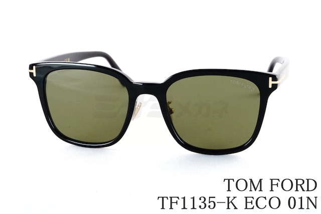 TOM FORD サングラス TF1135-K ECO 01N ウェリントン メンズ レディース おしゃれ アジアンフィット ITALY イタリア製 トムフォード