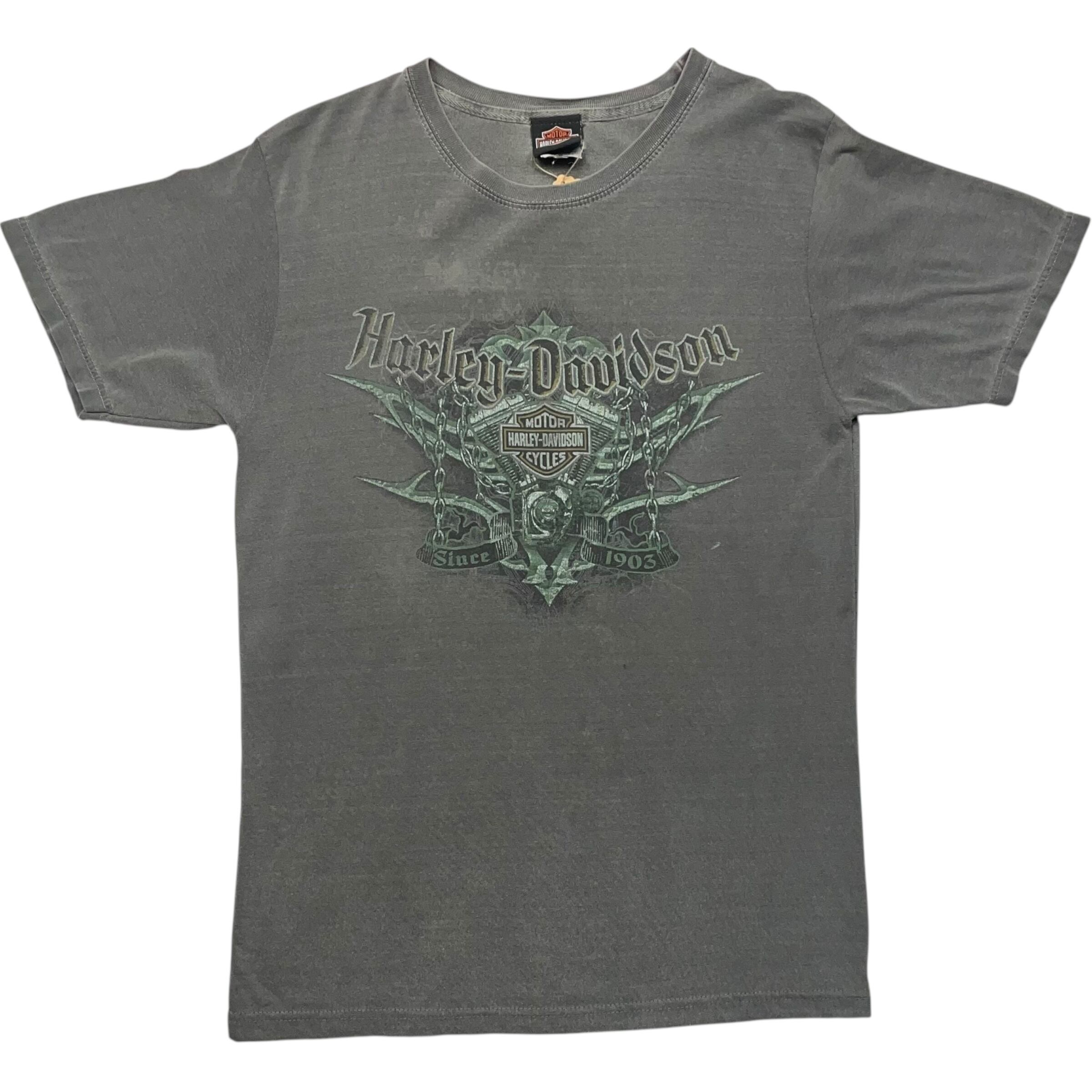 《XL》 Harley-Davidson ハーレーダビッドソン Tシャツ プリント グレー no.8458