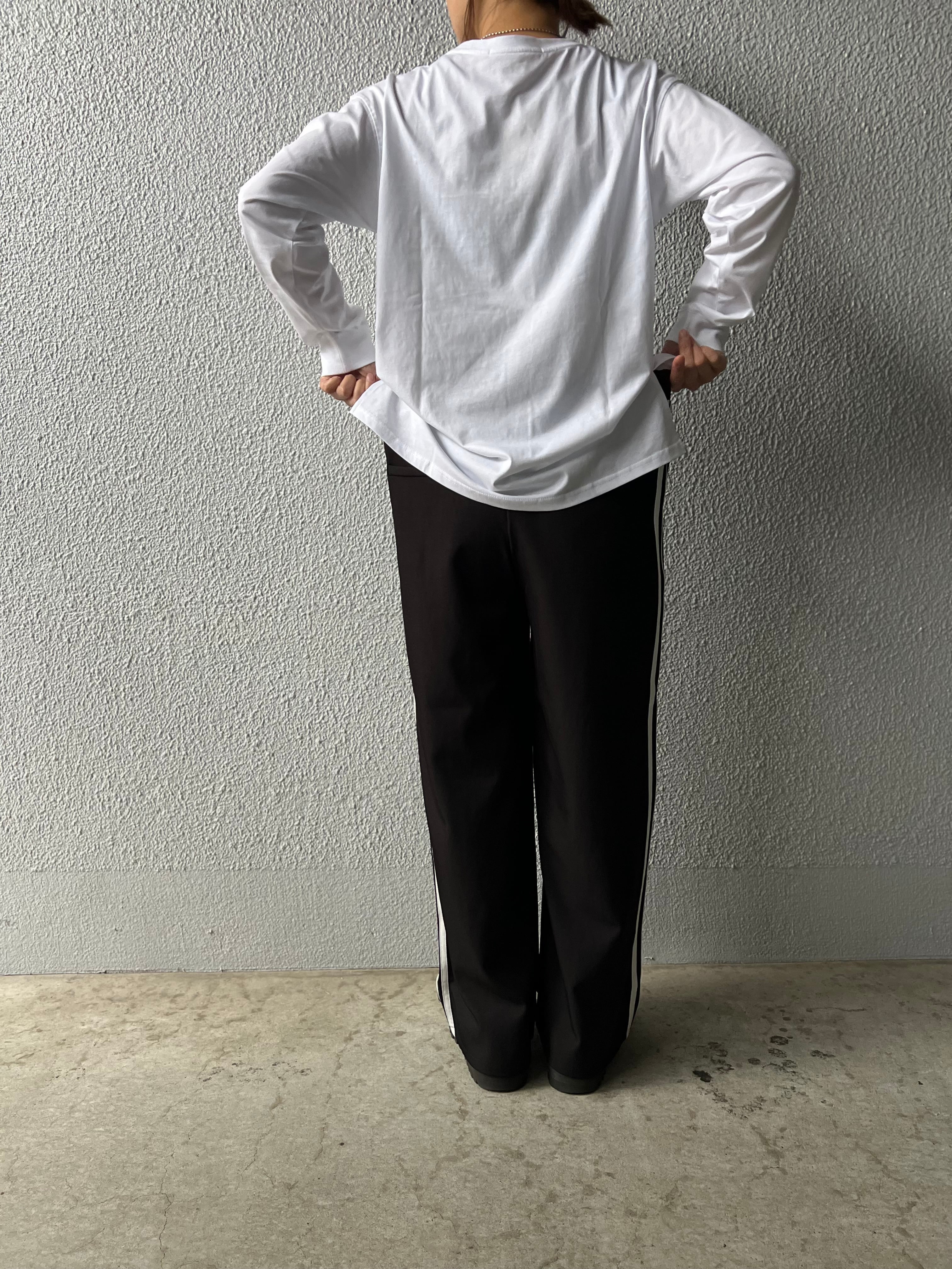 【SELECT】サイドラインジョーゼットパンツ