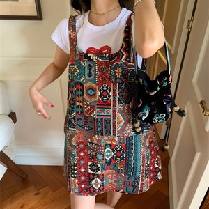 Geometric pattern mini dress　RW1210
