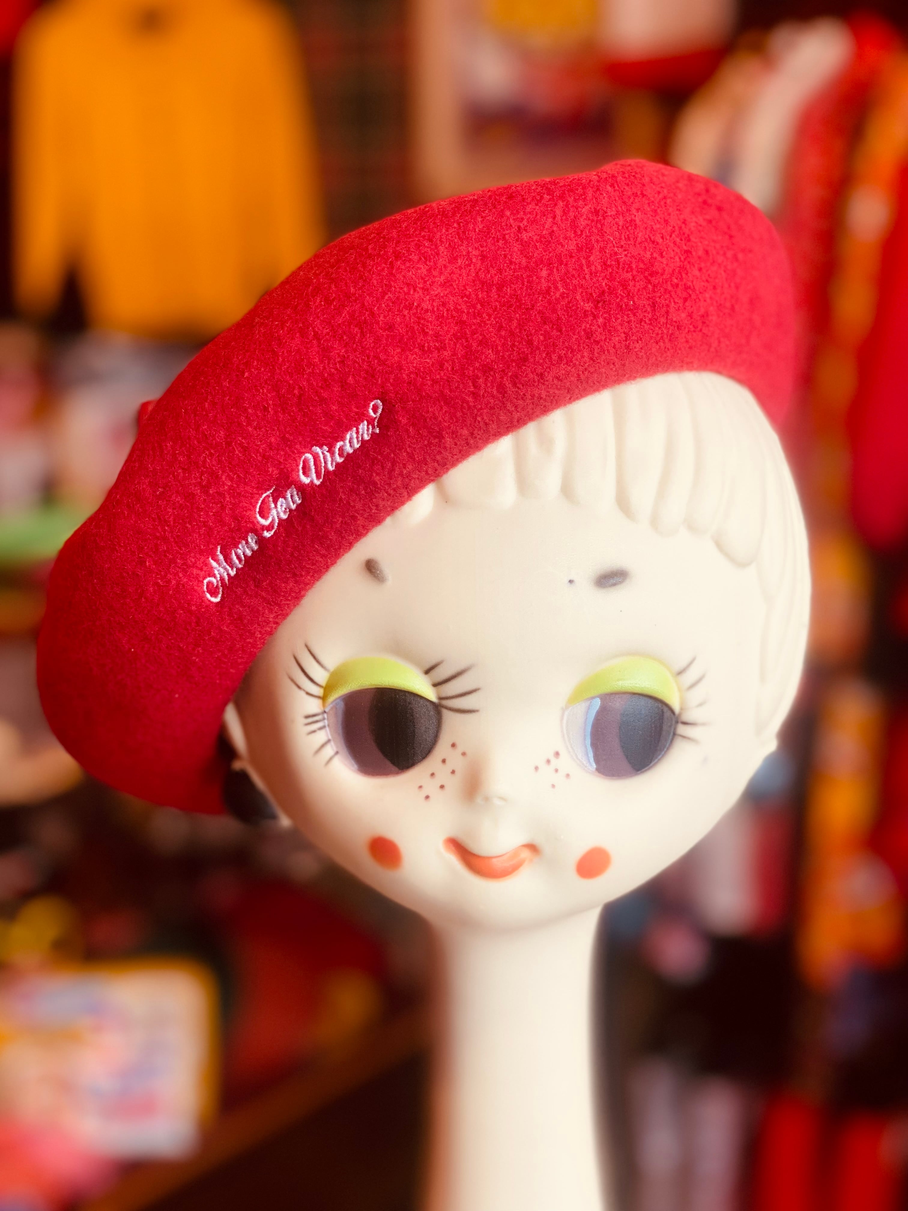 うえのえみ　ちび人形　ベレー帽 うえのえみ ちび人形 ベレー帽 Dear Darling fashion for dolls