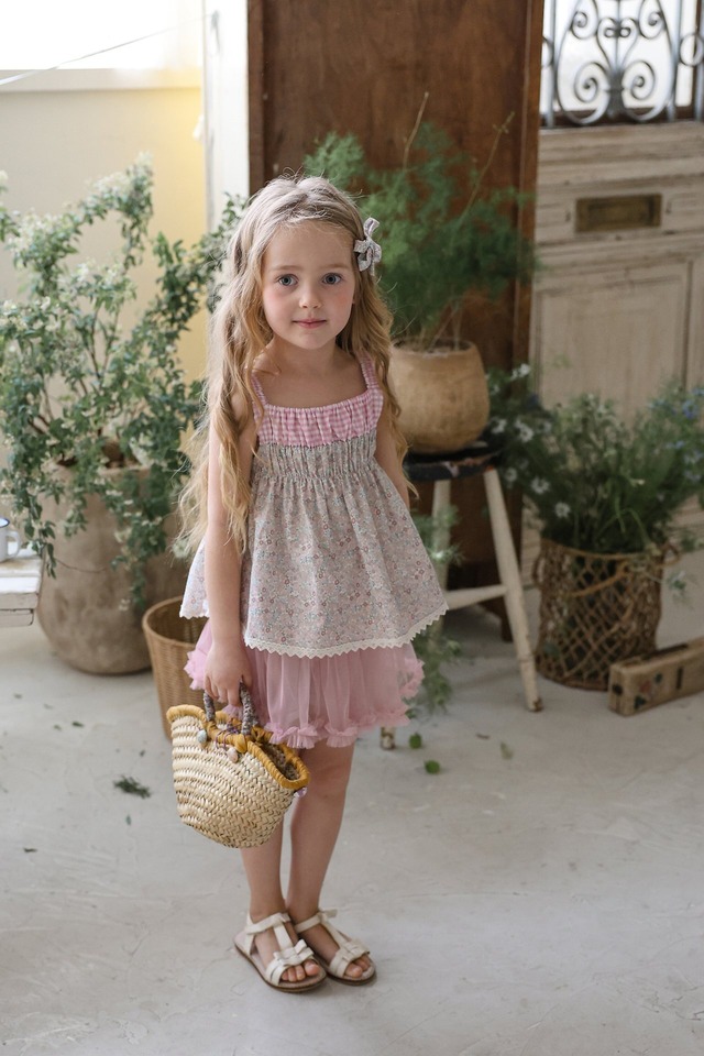 【5/9〆予約】<flo>  Lemon sleeveless blouse