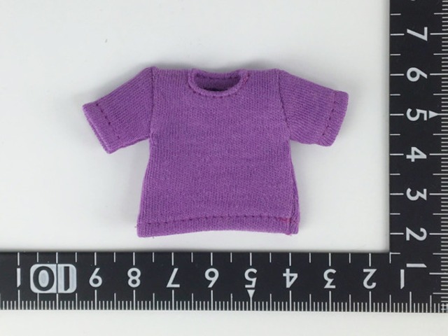 燦燦7b ドール服 1/6 オビツ11 半袖Tシャツ 紫 - メイン画像