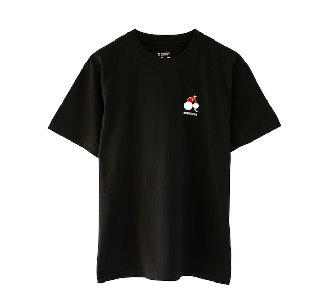  "SPIN LOGO" S/S T-SHIRT BLACK × WHITE