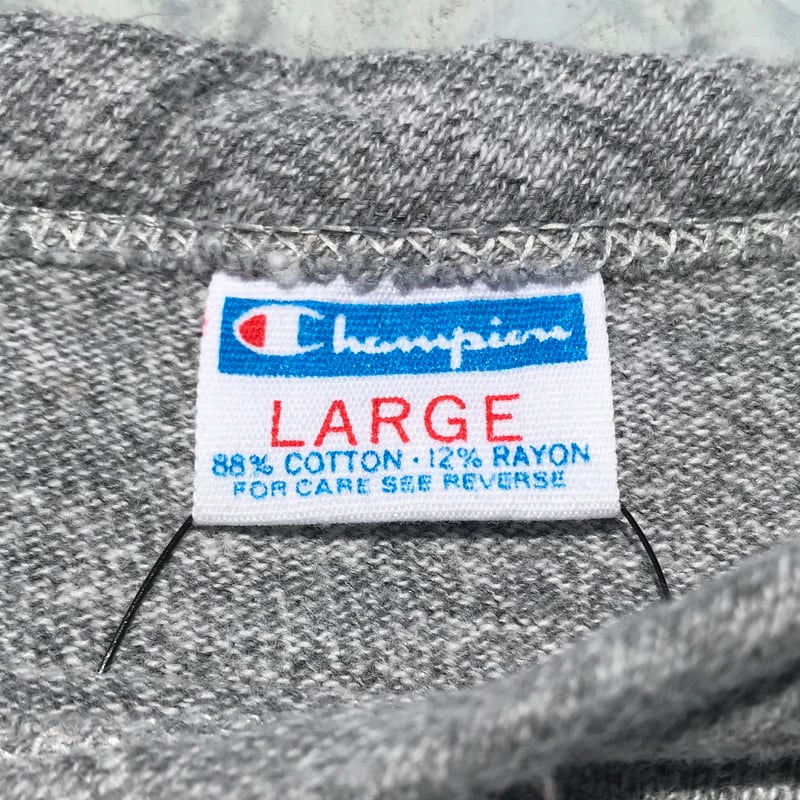 70's 80's Champion チャンピオン 染み込みプリント Tシャツ バータグ