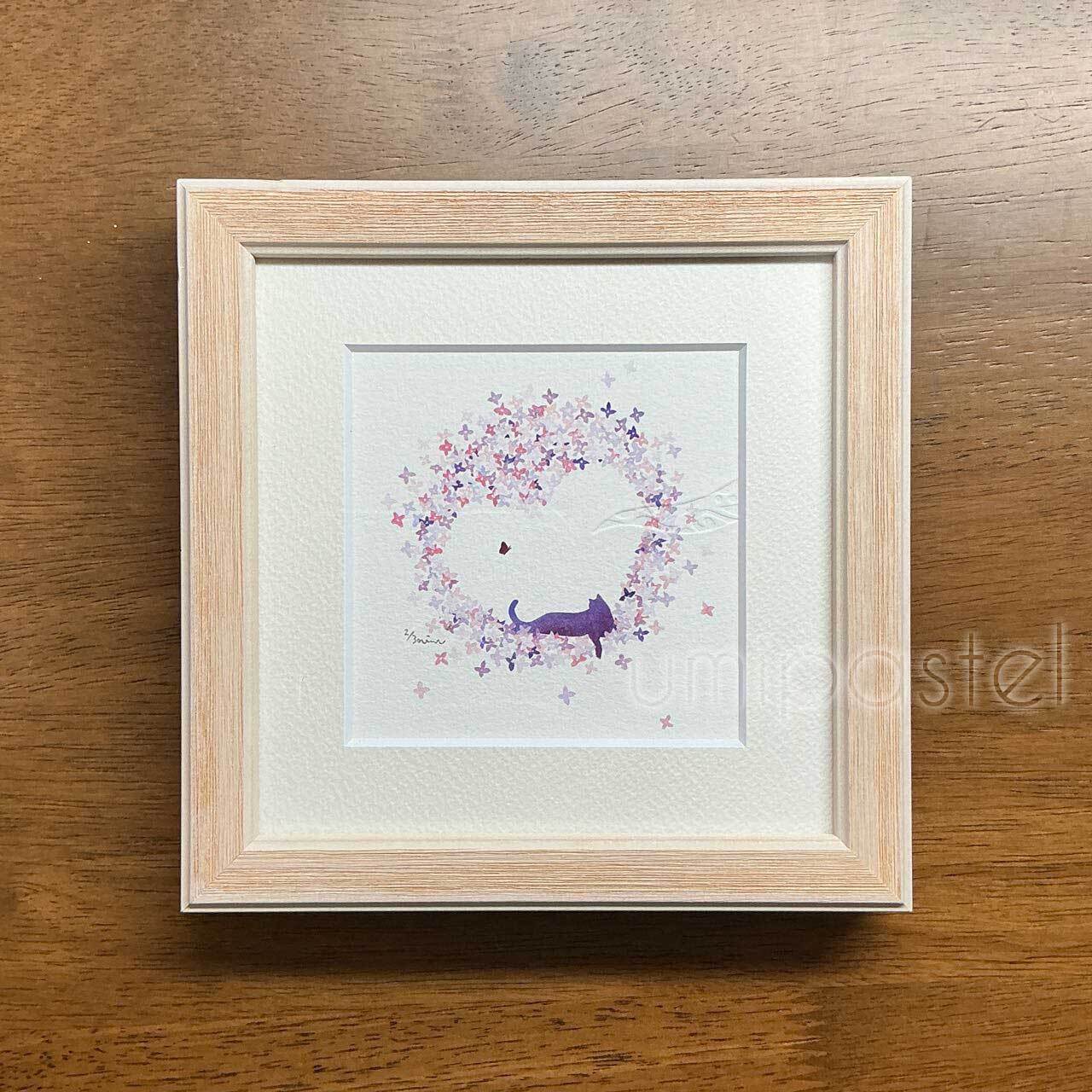 ジークレー版画 「lilac heart」【送料無料】 | umipastel Art Store