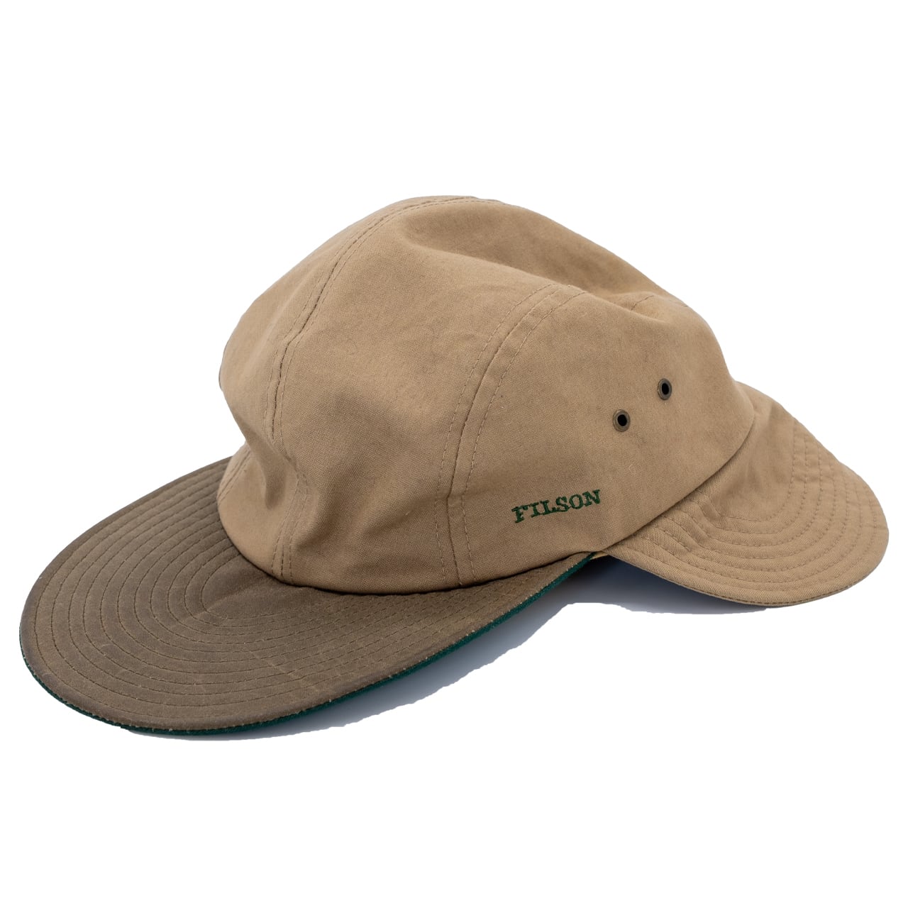 FILSON DUCKBILL キャップ USA製 フリーサイズ USED】90s FILSON Duck Bill Neck Guard Flap Cap フィルソン