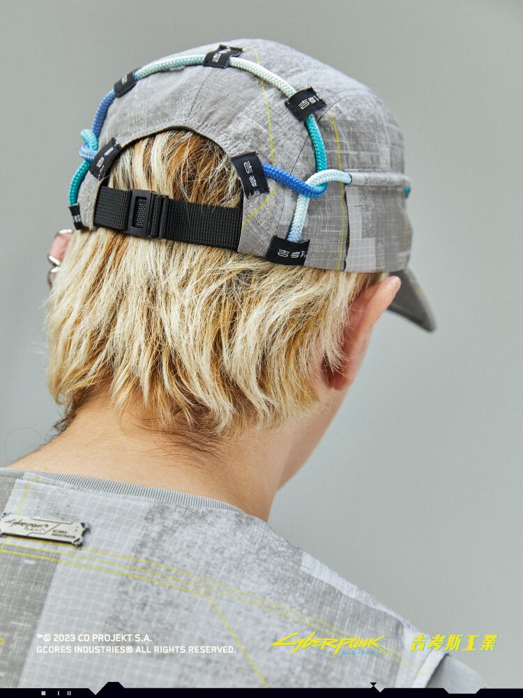 HYDE ネーム入り キャップ Gcores Industries x Cyberpunk 2077 Jet Cap GRAY | SOMSOC GALLERY