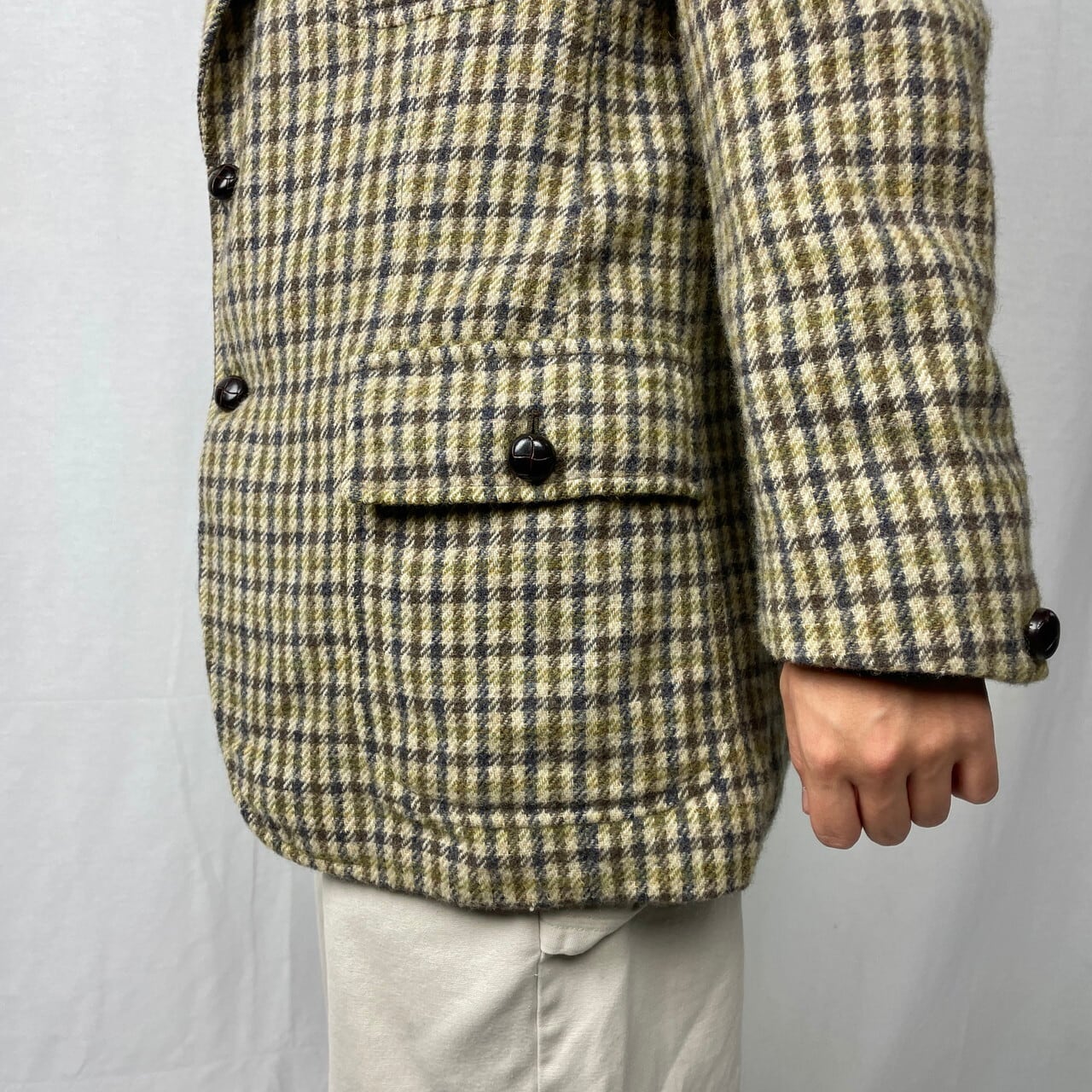 80年代 英国製 Burberrys バーバリー テーラードジャケット SHETLAND 