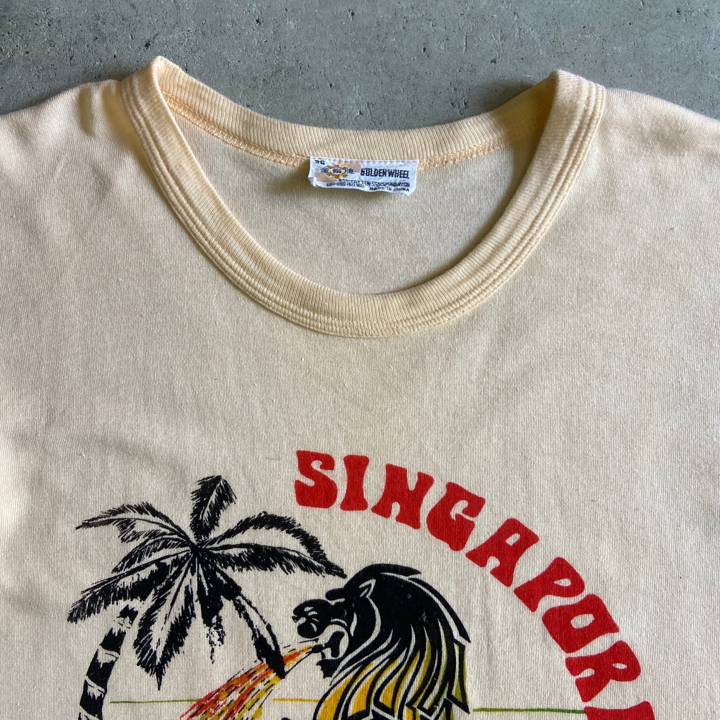 70年代 ヴィンテージ シンガポール スーベニア プリント Tシャツ ...