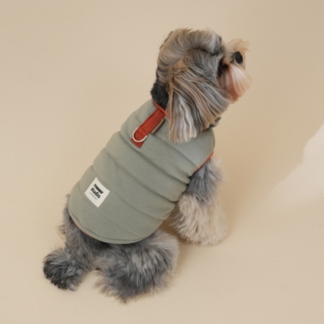 【予約】Organic Latte Padded Vest｜Green Tea Latte