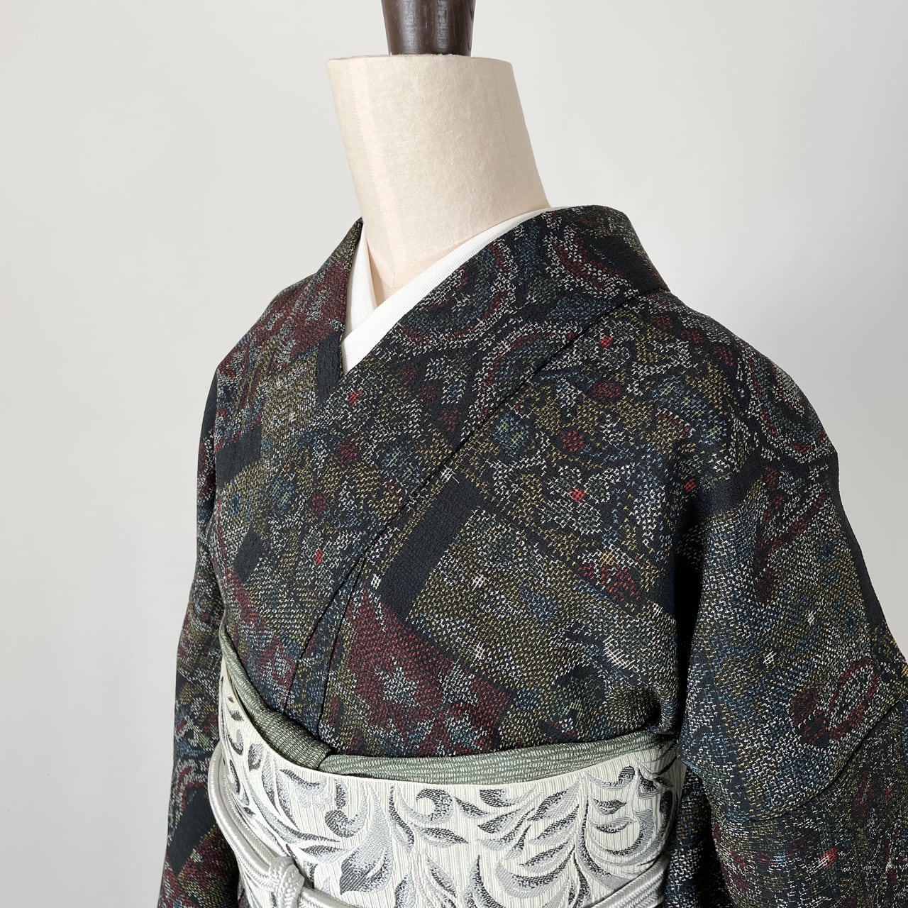 縮緬地の小紋（単衣）／美品・手縫い仕立て | SELECT KIMONO 華ふじ