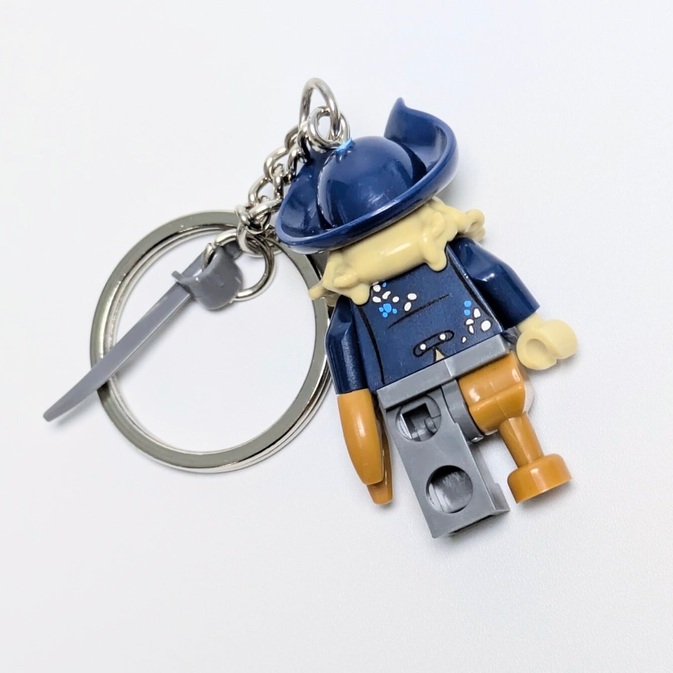 ♧★ブロックフィギュアキーホルダー★【 パイレーツ・オブ・カリビアン / 呪われた海賊たち 】デイヴィ・ジョーンズ / 深海の閻魔 / ジャック・スパロウ 〚アメリカン雑貨 アメトイ〛