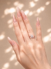 Orbit Ring|Pink Gold Plated
