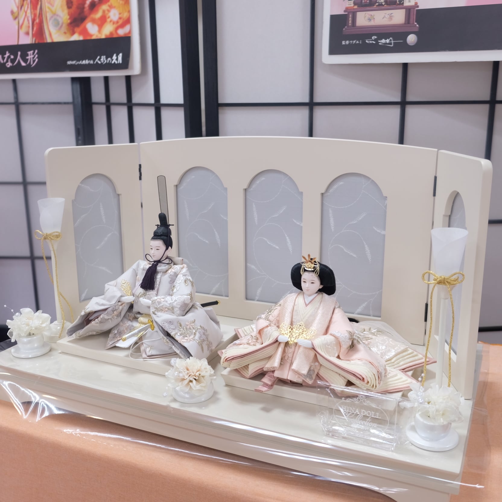 雛人形｜HINADOLL 新王飾り｜女の子 ｜桃の節句｜コンパクト｜久月正規